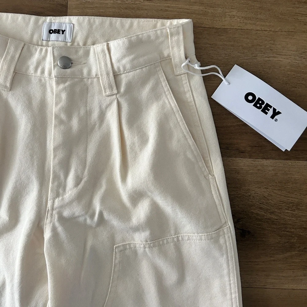 OBEY Turner Work Pants - Size 28 - Relaxed Fit Cotton- NWT